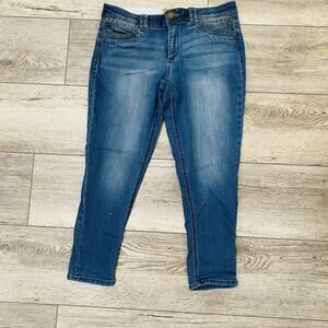 Democracy Jeans Ab-Solution Womens Size 12 Tummy Control Crop Denim